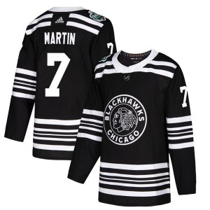 Men's Adidas Chicago Blackhawks Pit Martin Black 2019 Winter Classic Jersey - Authentic