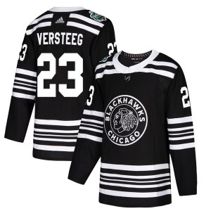 Men's Adidas Chicago Blackhawks Kris Versteeg Black 2019 Winter Classic Jersey - Authentic