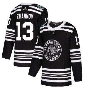 Men's Adidas Chicago Blackhawks Alex Zhamnov Black 2019 Winter Classic Jersey - Authentic
