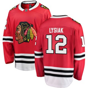 Men's Fanatics Branded Chicago Blackhawks Tom Lysiak Red Home Jersey - Breakaway