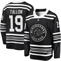 Men's Fanatics Branded Chicago Blackhawks Dale Tallon Black Breakaway Alternate 2019/20 Jersey - Premier