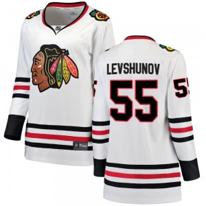 Women's Fanatics Branded Chicago Blackhawks Artyom Levshunov White Away Jersey - Breakaway
