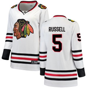 Women's Fanatics Branded Chicago Blackhawks Phil Russell White Away Jersey - Breakaway