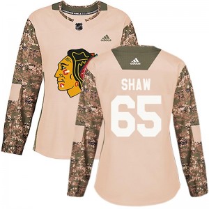 Women's Adidas Chicago Blackhawks Andrew Shaw Camo Veterans Day Practice Jersey - Authentic