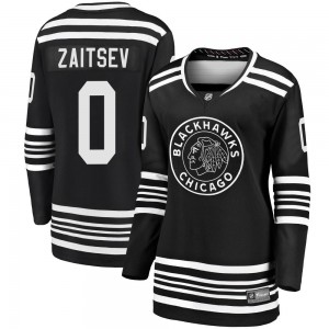 Women's Fanatics Branded Chicago Blackhawks Nikita Zaitsev Black Breakaway Alternate 2019/20 Jersey - Premier