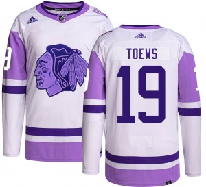 Men's Adidas Chicago Blackhawks Jonathan Toews Hockey Fights Cancer Jersey - Authentic