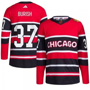 Youth Adidas Chicago Blackhawks Adam Burish Red Reverse Retro 2.0 Jersey - Authentic