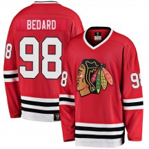 Men's Fanatics Branded Chicago Blackhawks Connor Bedard Red Breakaway Heritage Jersey - Premier