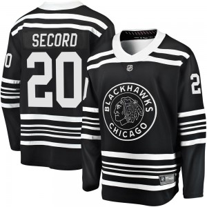 Youth Fanatics Branded Chicago Blackhawks Al Secord Black Breakaway Alternate 2019/20 Jersey - Premier