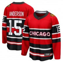 Youth Fanatics Branded Chicago Blackhawks Joey Anderson Red Special Edition 2.0 Jersey - Breakaway