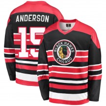 Men's Fanatics Branded Chicago Blackhawks Joey Anderson Red/Black Breakaway Heritage Jersey - Premier