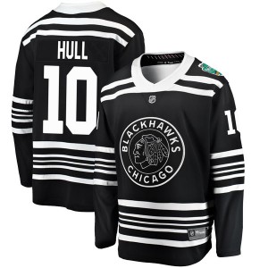 Youth Fanatics Branded Chicago Blackhawks Dennis Hull Black 2019 Winter Classic Jersey - Breakaway
