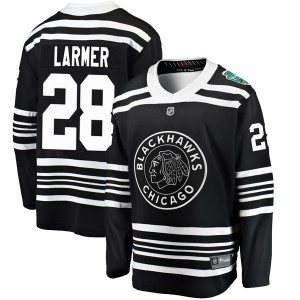 Youth Fanatics Branded Chicago Blackhawks Steve Larmer Black 2019 Winter Classic Jersey - Breakaway