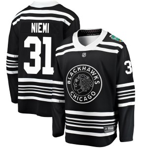 Youth Fanatics Branded Chicago Blackhawks Antti Niemi Black 2019 Winter Classic Jersey - Breakaway