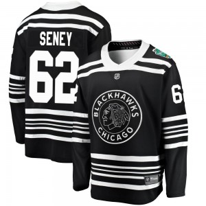 Youth Fanatics Branded Chicago Blackhawks Brett Seney Black 2019 Winter Classic Jersey - Breakaway