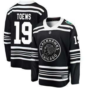 Youth Fanatics Branded Chicago Blackhawks Jonathan Toews Black 2019 Winter Classic Jersey - Breakaway