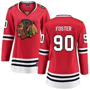 Women's Fanatics Branded Chicago Blackhawks Scott Foster Red Home Jersey - Breakaway