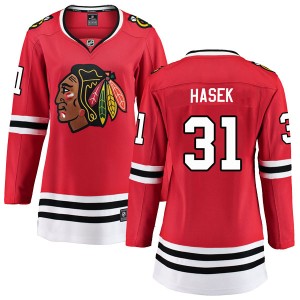 Women's Fanatics Branded Chicago Blackhawks Dominik Hasek Red Home Jersey - Breakaway