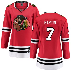 Women's Fanatics Branded Chicago Blackhawks Pit Martin Red Home Jersey - Breakaway