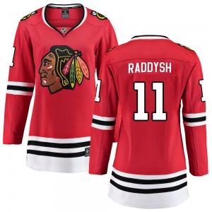 Women's Fanatics Branded Chicago Blackhawks Taylor Raddysh Red Home Jersey - Breakaway