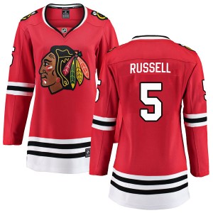 Women's Fanatics Branded Chicago Blackhawks Phil Russell Red Home Jersey - Breakaway