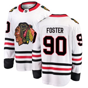 Youth Fanatics Branded Chicago Blackhawks Scott Foster White Away Jersey - Breakaway