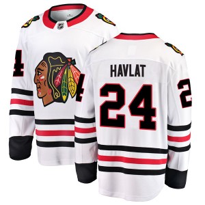 Youth Fanatics Branded Chicago Blackhawks Martin Havlat White Away Jersey - Breakaway