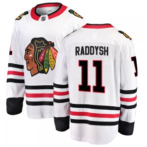 Youth Fanatics Branded Chicago Blackhawks Taylor Raddysh White Away Jersey - Breakaway