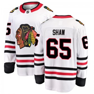 Youth Fanatics Branded Chicago Blackhawks Andrew Shaw White Away Jersey - Breakaway
