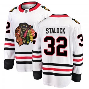Youth Fanatics Branded Chicago Blackhawks Alex Stalock White Away Jersey - Breakaway