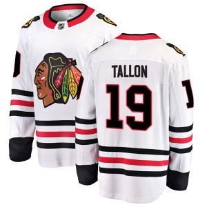 Youth Fanatics Branded Chicago Blackhawks Dale Tallon White Away Jersey - Breakaway