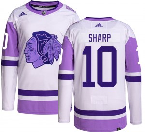 Youth Adidas Chicago Blackhawks Patrick Sharp Hockey Fights Cancer Jersey - Authentic