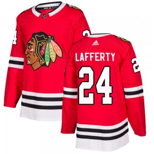 Youth Adidas Chicago Blackhawks Sam Lafferty Red Home Jersey - Authentic