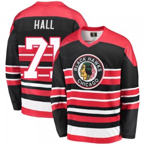 Youth Fanatics Branded Chicago Blackhawks Taylor Hall Red/Black Breakaway Heritage Jersey - Premier