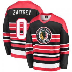 Youth Fanatics Branded Chicago Blackhawks Nikita Zaitsev Red/Black Breakaway Heritage Jersey - Premier
